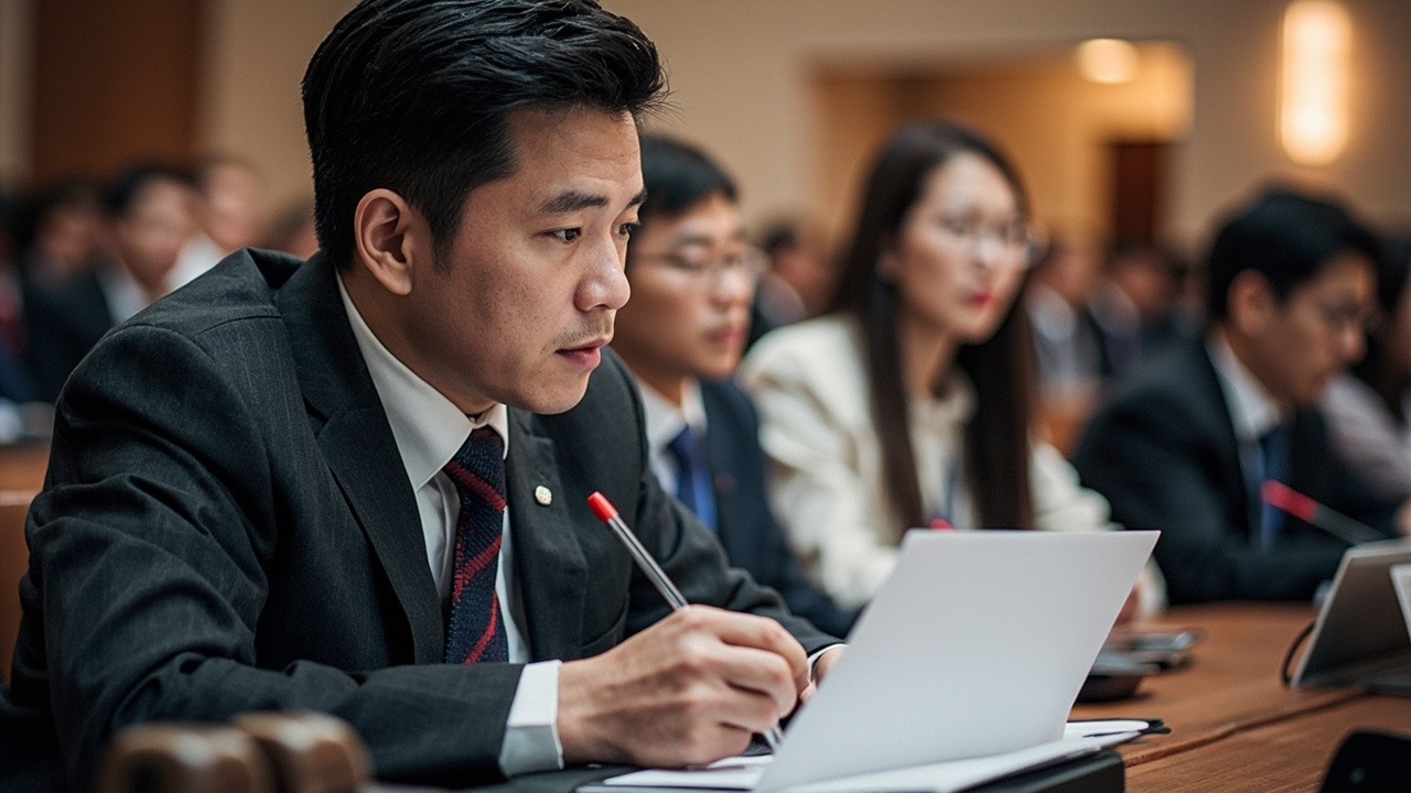 学术会议现场与赞助商展板示意图